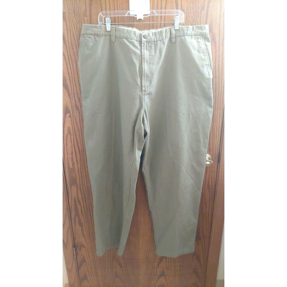 Columbia Men's 44x34 Khaki Canvas Utility Pants AJ8142 Straight Leg Outdoor